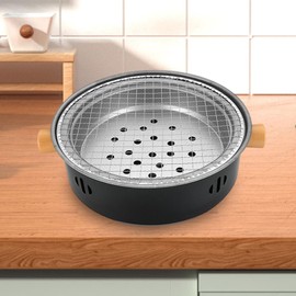 Perfeclan Lagerfeuer Kochutensilien Picknick -Grillausrüstung Ofen Ofen Tee Feuerofen Grillofen für Haushalt BBQ Garden, Schwarz