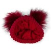 styleBREAKER 04024203 Children's Knitted Bobble Hat with 2 Faux Fur