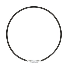 [コラントッテ] 磁気ネックレス TAOネックレス RAFFI 限定 ギフト セット (ブラック×シルバー, Mサイズ(43cm))