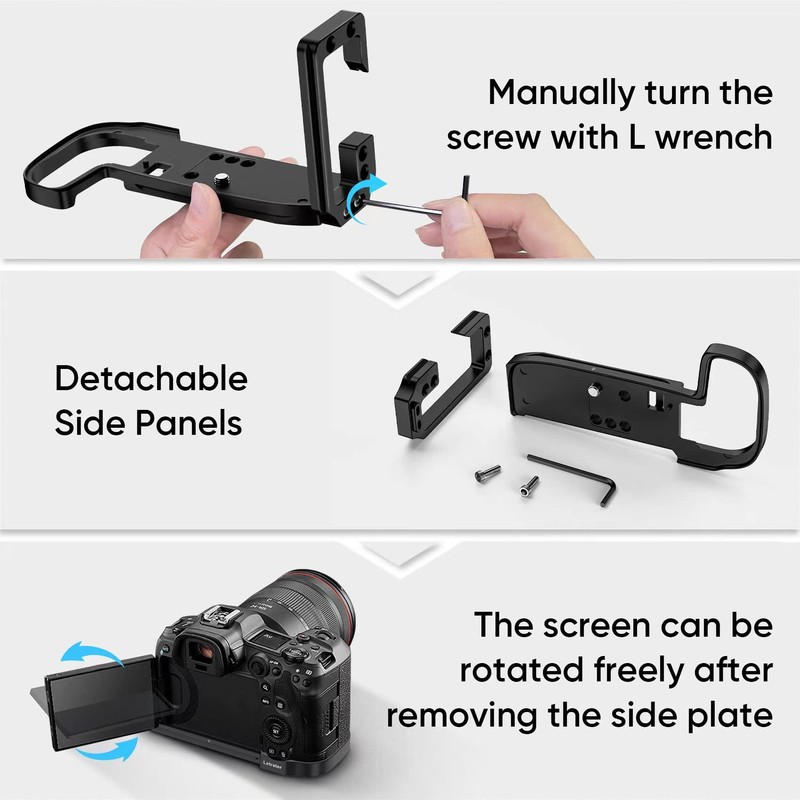 Letrater R5 R6 L Bracket Plate, Horizontal and Vertical Shooting