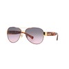 Coach HC7059 Sunglasses, Purple/Gold/Grey Purple Gradient, 58 mm