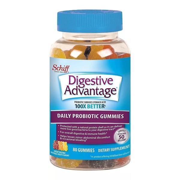 Schiff Daily Probioticos Schiff Digestive Advantage 80 Gomitas