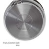 Goodful 12-Piece Classic Stainless Steel Cookware Set with Tri-Ply Base