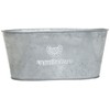 KI GREENHOUSE French Silver Tin Oval M 3390-B