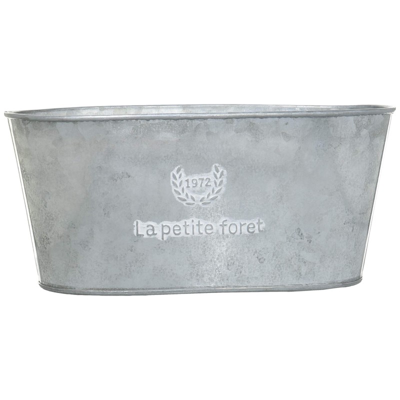 KI GREENHOUSE French Silver Tin Oval M 3390-B