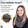 Funky Junque Infinity Scarf - Charcoal (Confetti)