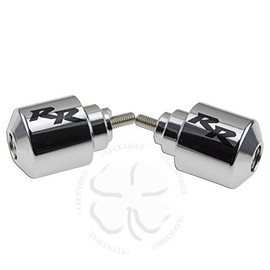 Chrome Handle Bar End CNC RR Engraved Weight Slider Etched For Honda CBR RR Slug