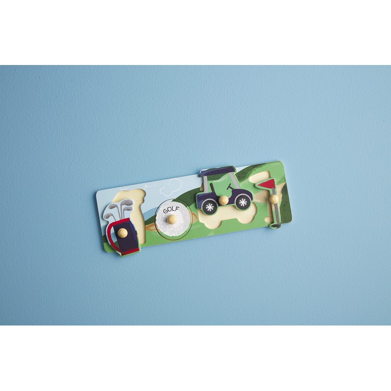 Mud Pie Children's Knob Puzzle,Golf