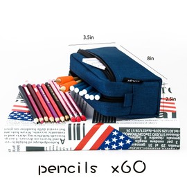 meskbinf Big Capacity Pencil Case Stationery Pouch,Multi-Colored Pen Pouch,Cosmetic Pouch Bag, Pen Bag with Zipper Bag for Boy Girl