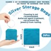 Geosar 24 Pcs Silver Storage Bags, Christmas Anti Tarnish Jewelry