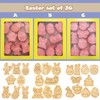 Joinor 26pcs Easter Cookie Cutters Stamps Biscuit Baking Tools Embossing