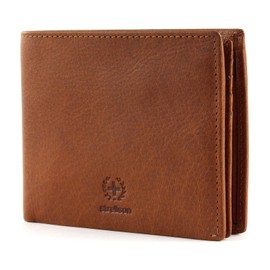 Strellson Blackwall Billfold H8 4010002741 Wallet Cognac, Colour: brown / material: cotton, leather