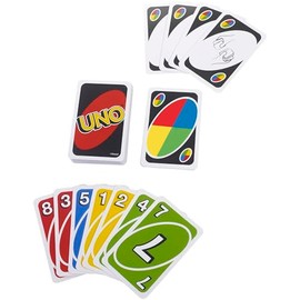 Juego de Cartas Mattel UNO Original con Comodines Personalizables, para Niños de 7 Años en Adelante