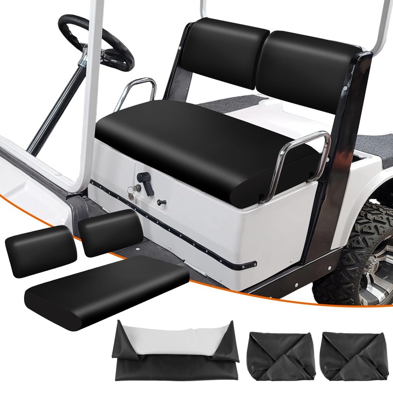 ZWPARTS Golf Cart Front Seat Covers Staple On Replacement for