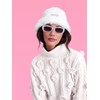 xo, Fetti Bachelorette Party Decorations White Bride Fur Bucket Hat
