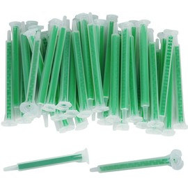 40Pieces Epoxy Mixing Nozzle Tip 24-Element Static Mixer Plastic Resin Mixing Tip for 50ml 1:1/1:2ratio