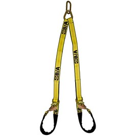 BA Products LP11-VAS4, 4' Low Profile (New Technology!) V Strap / V Bridle, G70 for Car Hauler, Rollback, Flat Bed, Tow Truck, Car Carrier