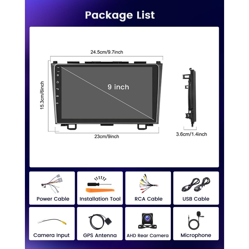 Hikity for Honda CRV 2007 2008 2009 2010 2011 Android