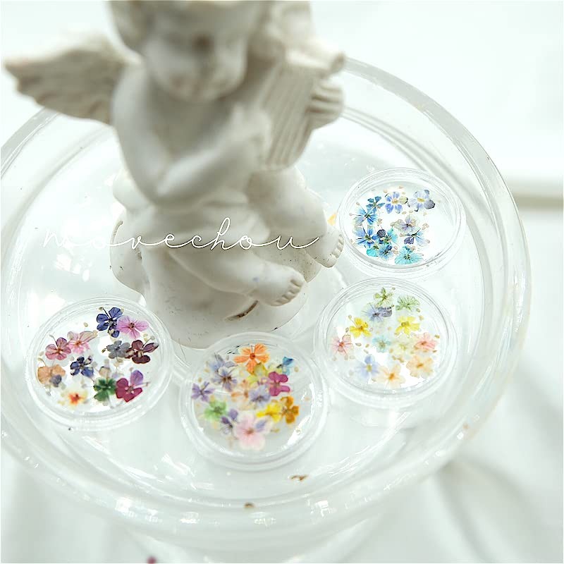 Set of 48 Handmade Mini Pressed Flowers, Dried Flowers, Small,