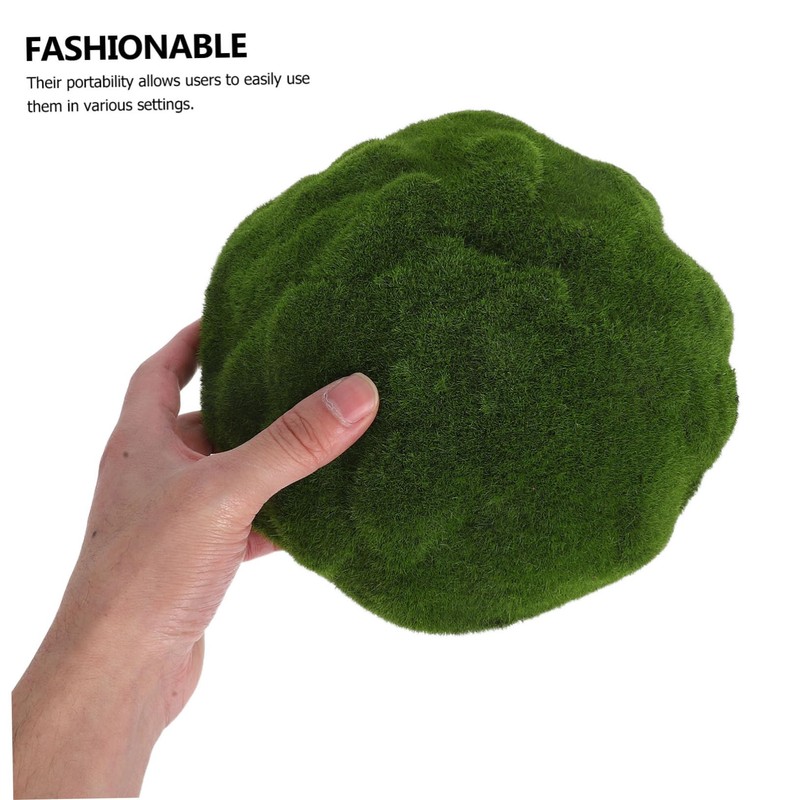 BESPORTBLE Moss Centerpiece Artificial Balls for Garden Cylindrical Decorative Balls