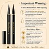 6 Black+ 6 Brown Liquid Eyeliner Pencil Sets for Women