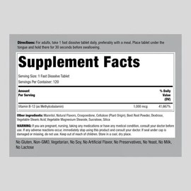 Vitamina B12 1000mcg (120 Softgels) Piping Rock Hecho En Usa
