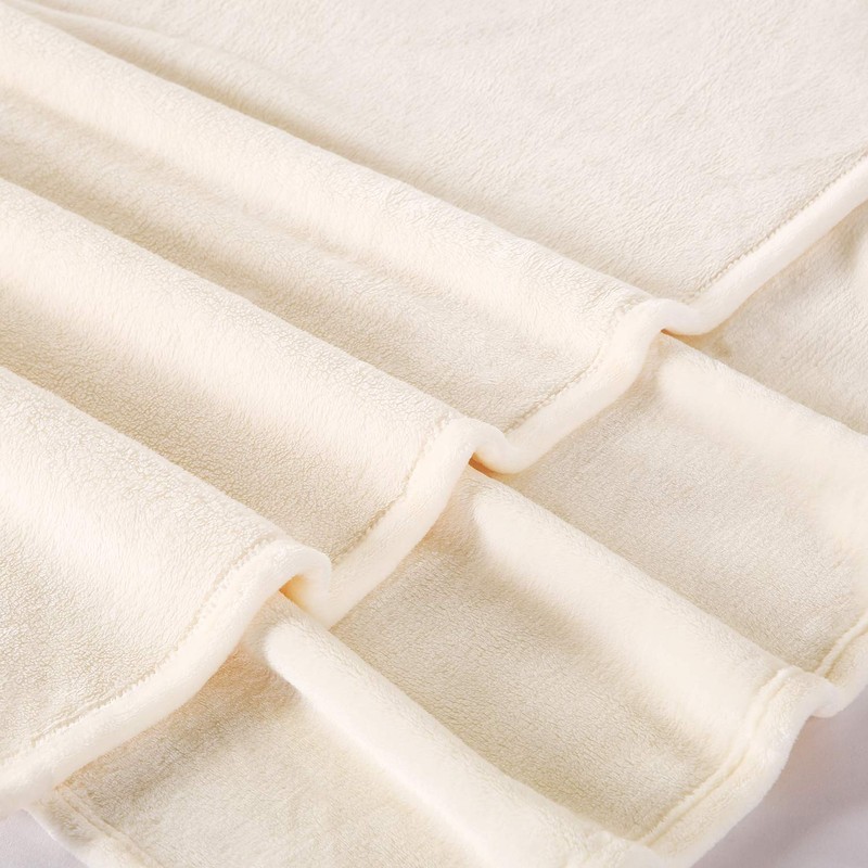 TASTHROW Large Flannel Fleece Throw Blanket, 50×70 Inch - Cozy