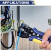 haisstronica Self-Adjusting Wire Stripper, 3 in 1 Blue/Yellow