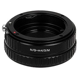 Fotodiox Pro Lens Mount Adapter, Nikon Nikkor (Including G & D-Type) Mount Lens to Micro 4/3 (MFT) Mirrorless Digital Cameras with Macro Focusing Helicoid - Panasonic Lumix, Olympus Pen, OM-D, etc