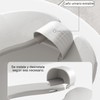 Adaptador Baño Infantil Plegable, Asiento de Inodoro Niños (Gris)