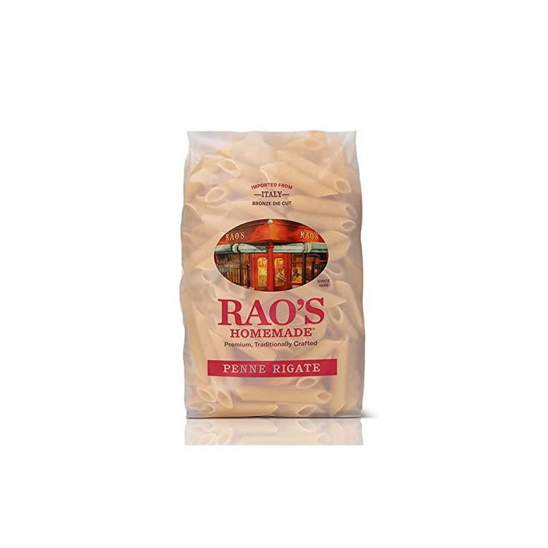 Rao's Homemade Premium, Traditionally Crafted Penne Rigate 16oz 454g (Two