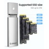ORICO M.2 NVMe SATA SSD adaptador sin herramientas, USB C