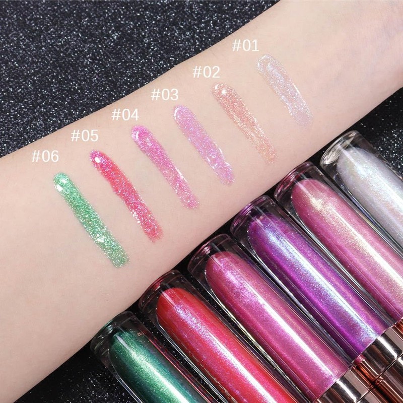 evpct- piezas de lápiz labial brillante color rosa nude claro