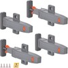 Self-Closing Push to Open Cabinet Hardware CBRIVE 4 Pack Push