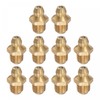 uxcell Brass Straight Grease Fitting Assortment 5/16"-32 Thread 10mm Width