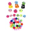 CCINEE 50pcs 1.5CM Colorful Pom Pom Balls for DIY Crafts