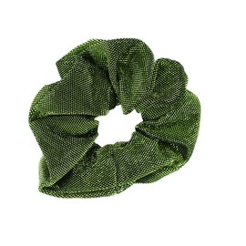 Jumbo Shimmer Scrunchie Hair Tie - Green