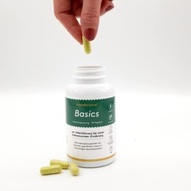 Histaminikus Basics 90 vegane Kapseln (1 Monat) mit magenfreundlichem Vitamin C + Quercetin + Magnesium + Calcium, geeignet bei Histaminintoleranz - ohne Füllstoffe - ohne Zusatzstoffe