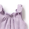 Wilson & Frenchy Organic Terry Tie Playsuit - Lavender Shells,