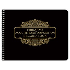 BookFactory Firearms Acquisition and Disposition A&D Gun Log Book/ATF Gun LogBook/Record Book - 100 Pages, Black, Wire-O, 11" x 8.5" (LOG-100-7LCW-T35(GunLog)) -GX