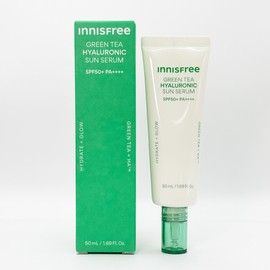 Innisfree Green Tea Hyaluronic Acid Moisture Sun Serum 50ml (SPF50+) / 이니스프리 그린티 히알루론산 수분 선세럼 50ml(SPF50+)