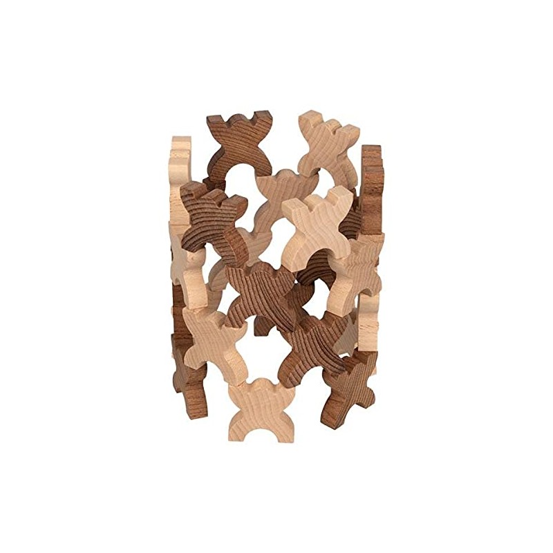 Goki 58717 Xmanis Stacking Men, Natural, Mixed