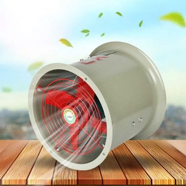 KWHXJ 12'' Explosion Proof Ventilation Fan, AC110V Pipe Spray Booth Paint Exhaust Axial Fan, 1450 RPM Portable Exhaust Fan for Kitchen for Warehouses Greenhouse Garage Factory