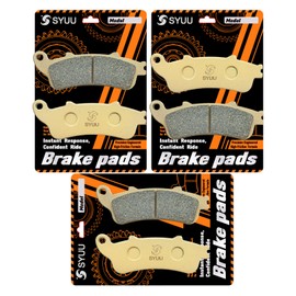 S SYUU Motorcycle Front Rear Brake Pads Set Kit Compatible with Honda Goldwing 1800 F6B 2013 2014 2015 2016 2017, VFR 800 A Fi ST 1300 CBR 1100 VTX 1800 2002 2003 2004 2005 2006 2007 2008, FA261FR