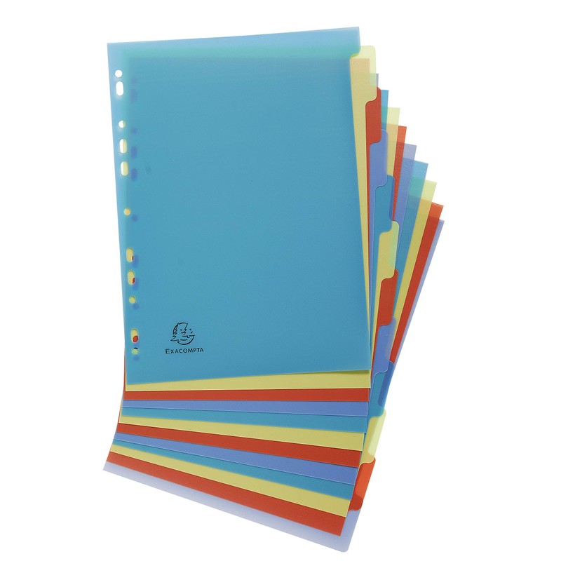 Exacompta 2712E divider - dividers (Multi, Polypropylene, A4)
