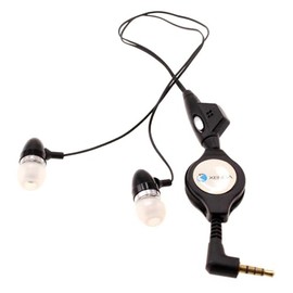 Retractable Earphones Wired Headphones Compatible with LG Stylo 6/V60 ThinQ 5G, Handsfree Mic Headset 3.5mm Earbuds Earpieces