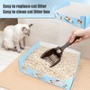 5pcs Single Use Cat Litter Box, 14.76x11.61in Double Layer Waterproof