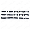 GMC 3PC Set GLOSS BLACK 2019-2025 GMC SIERRA LETTER EMBLEM