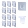 GUQIANLU 12-Pack Adhesive Shelf Clips - No-Drill Shelf Bracket Holders