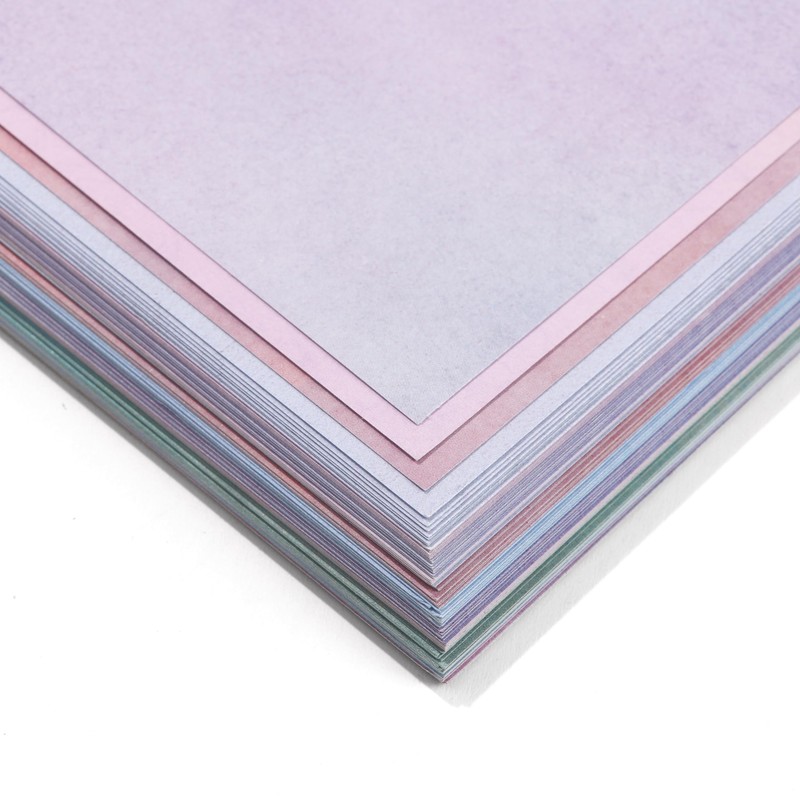 100 Sheets DIN A4 Watercolour Writing Paper with 10 Designs,